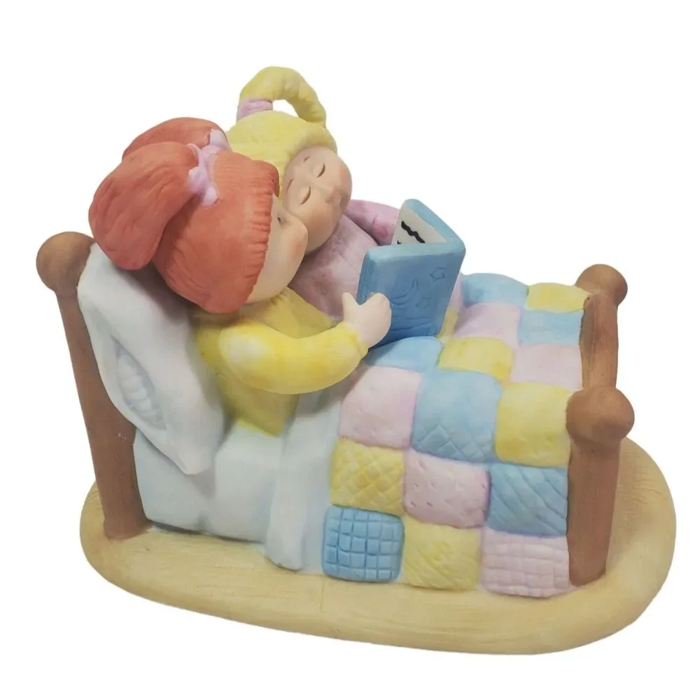 Cabbage Patch Kids Bedtime Story Porcelain Figurine Xavier Roberts Vintage 1984